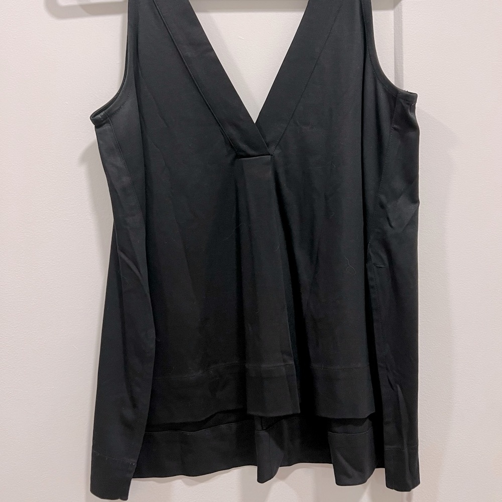 Madewell Black Silky Cotton Tank Top
